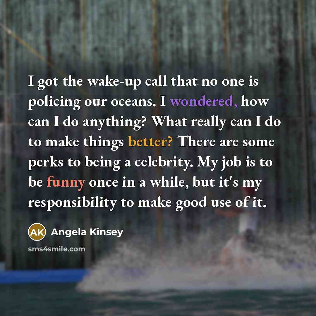 “I got the wake-up call that no one is policing…” quote by Angela Kinsey