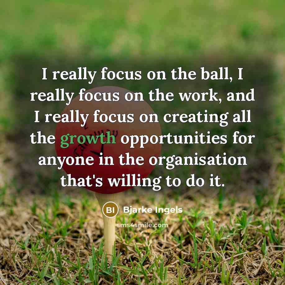 “I really focus on the ball, I really focus on…” quote by Bjarke Ingels