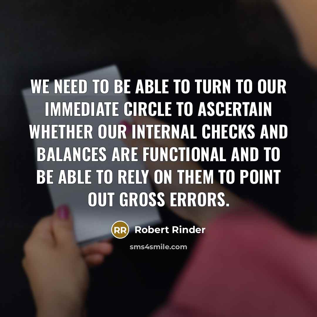 “We need to be able to turn to our immediate…” quote by Robert Rinder