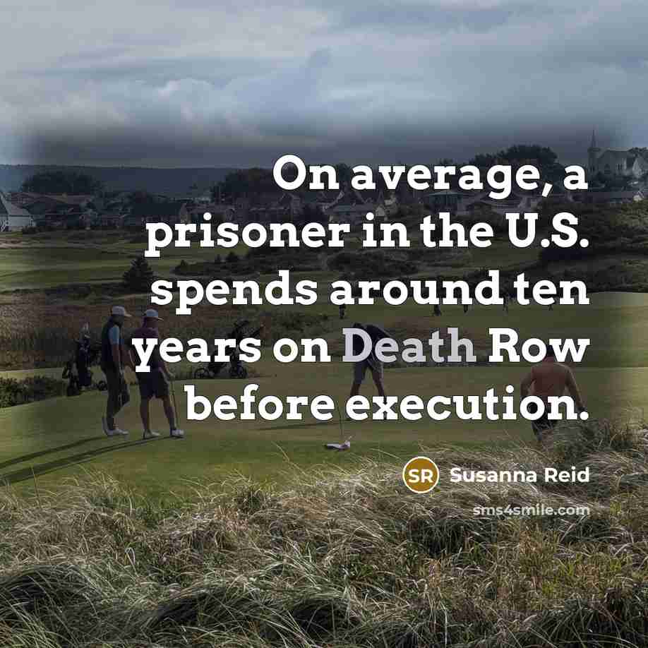 “On average, a prisoner in the U.S. spends around ten…” quote by Susanna Reid