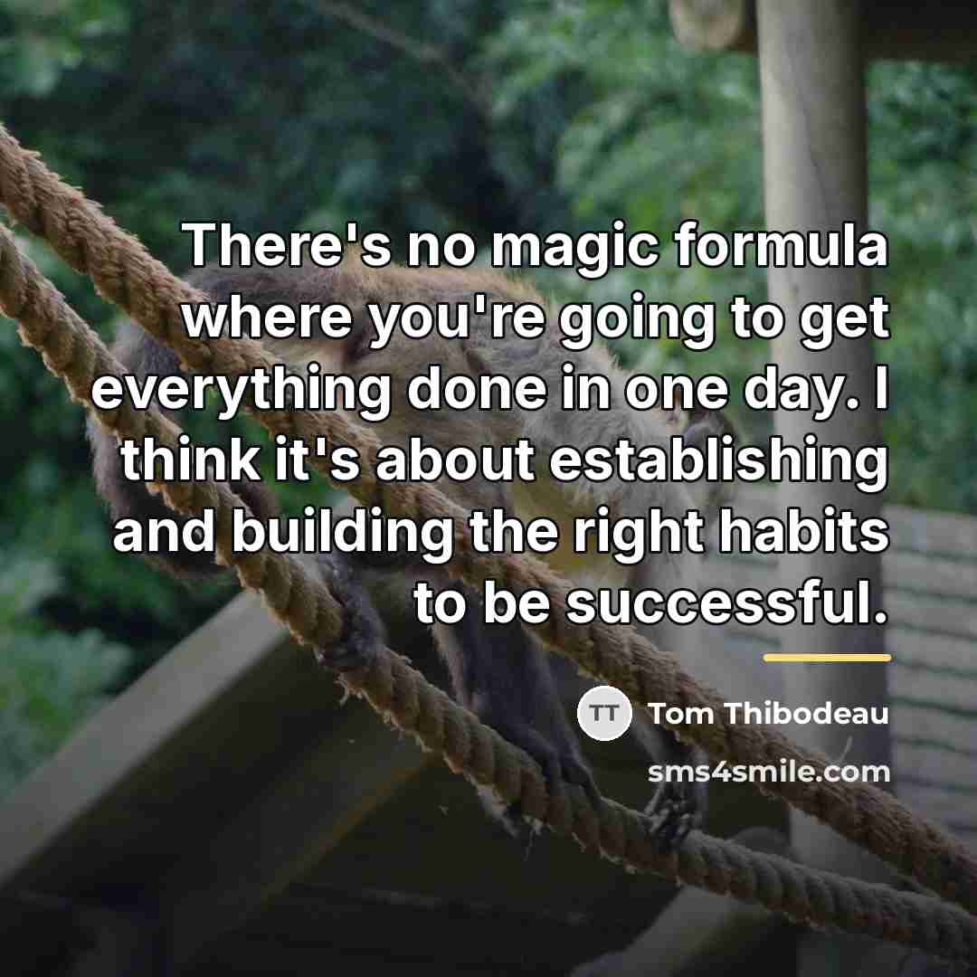 “There's no magic formula where you're going to get everything…” quote by Tom Thibodeau