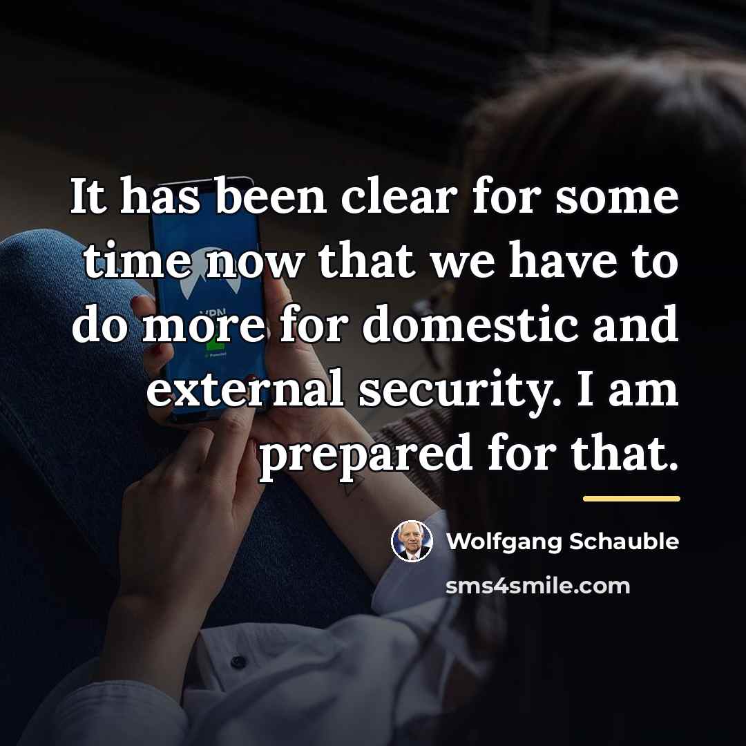 “It has been clear for some time now that we…” quote by Wolfgang Schauble