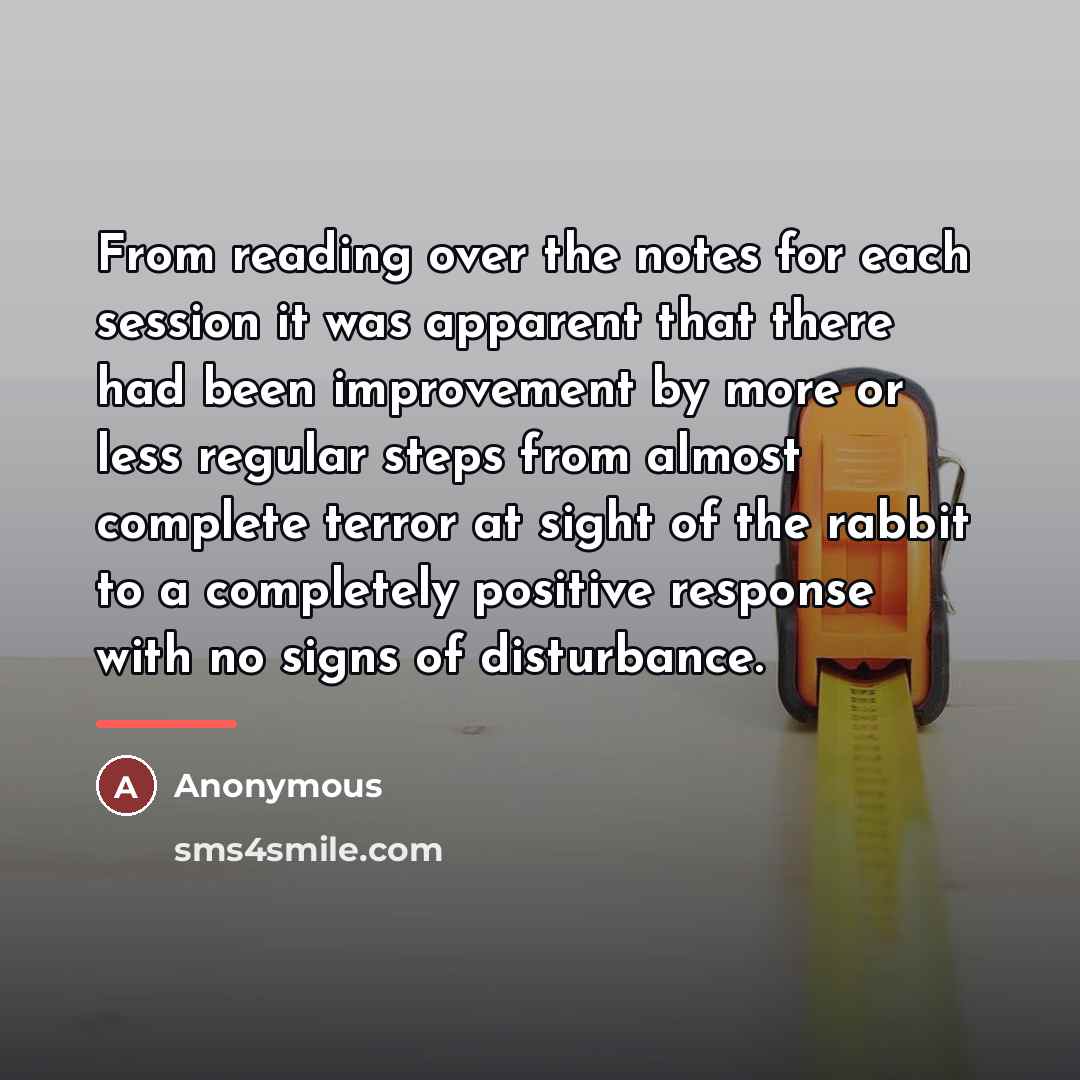 “From reading over the notes for each session it was…” quote by Anonymous