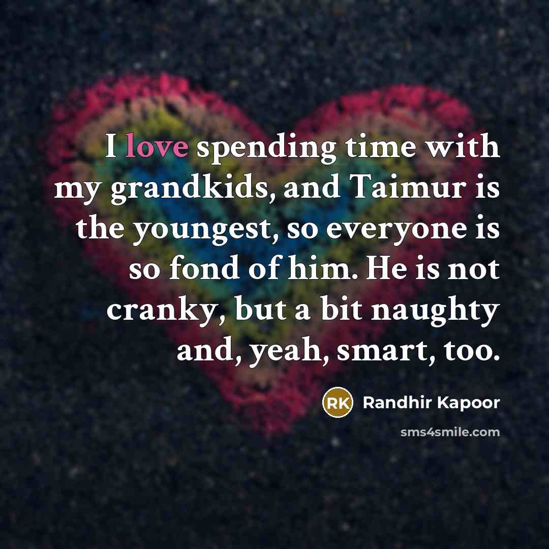 “I love spending time with my grandkids, and Taimur is…” quote by Randhir Kapoor