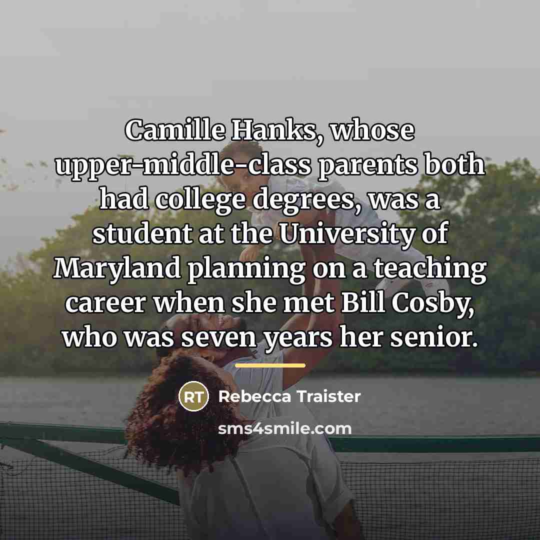 “Camille Hanks, whose upper-middle-class parents both had college degrees, was…” quote by Rebecca Traister