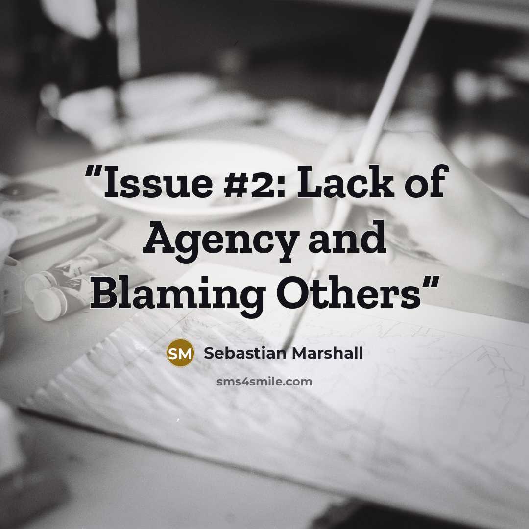 “Issue #2: Lack of Agency and Blaming Others” quote by Sebastian Marshall