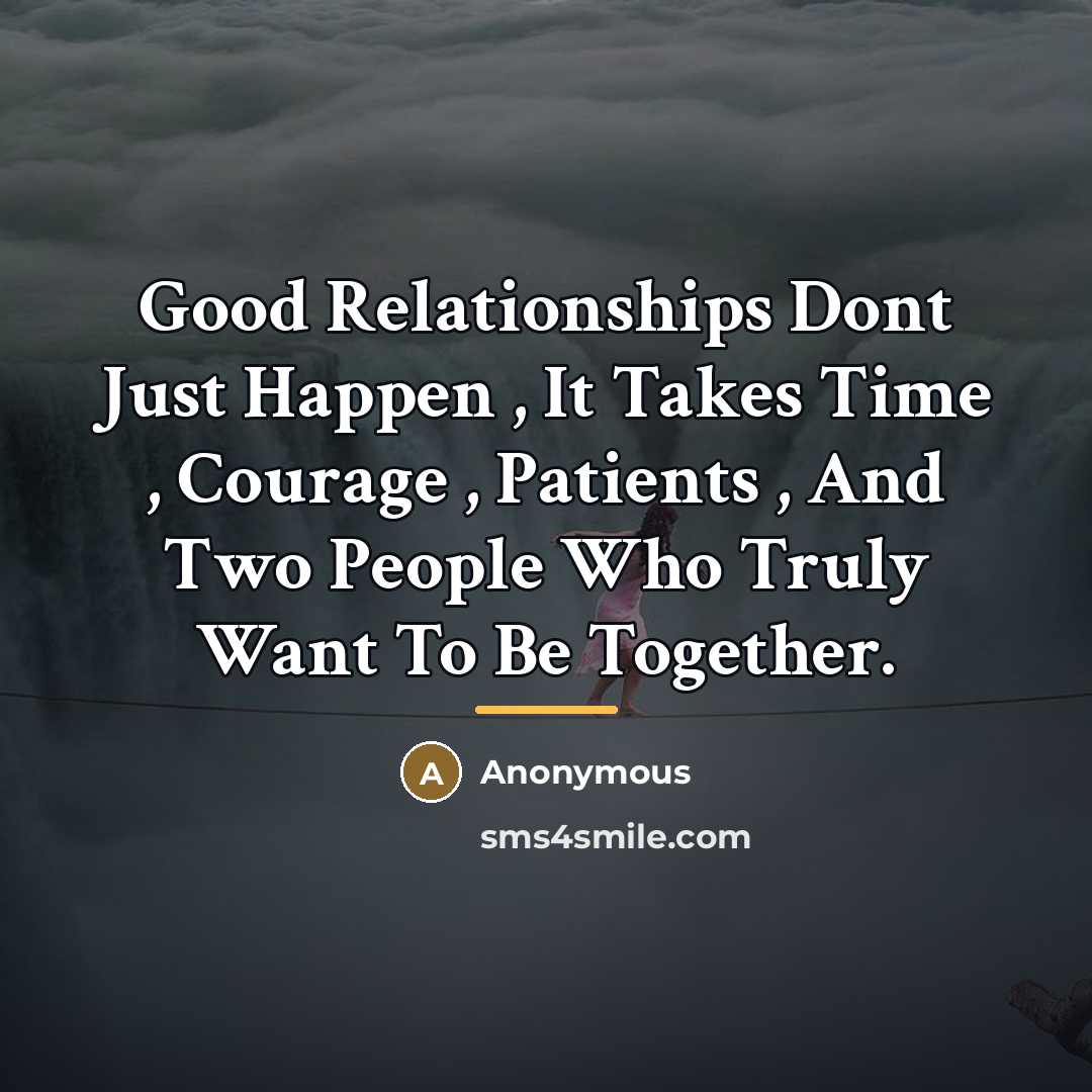 “Good Relationships Dont Just Happen , It Takes Time ,…” quote by Anonymous