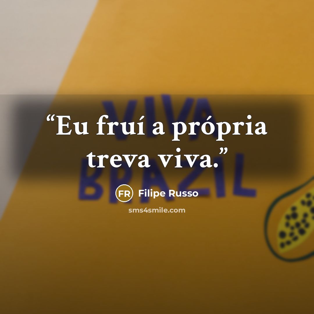 “Eu fruí a própria treva viva.” quote by Filipe Russo