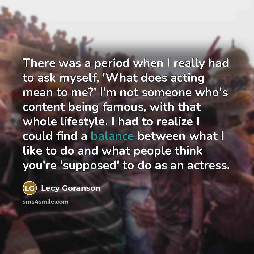 “There was a period when I really had to ask…” quote by Lecy Goranson