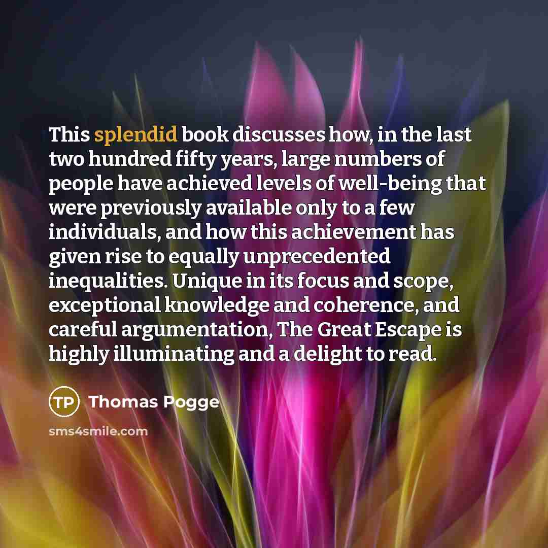 “This splendid book discusses how, in the last two hundred…” quote by Thomas Pogge