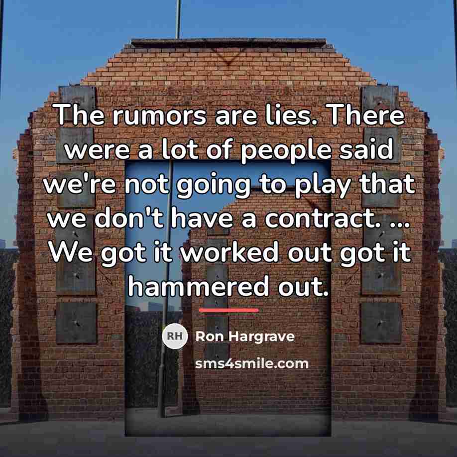 “The rumors are lies. There were a lot of people…” quote by Ron Hargrave