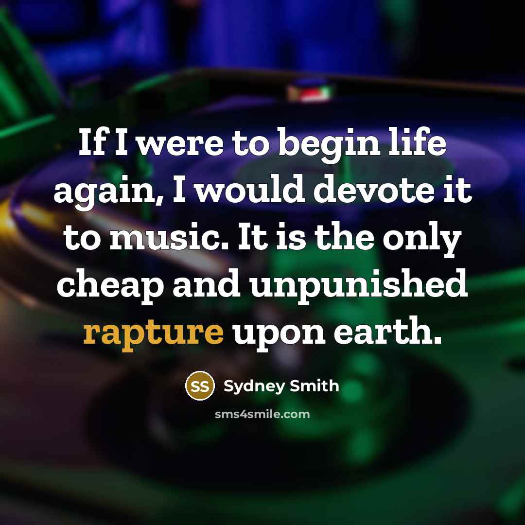“If I were to begin life again, I would devote…” quote by Sydney Smith