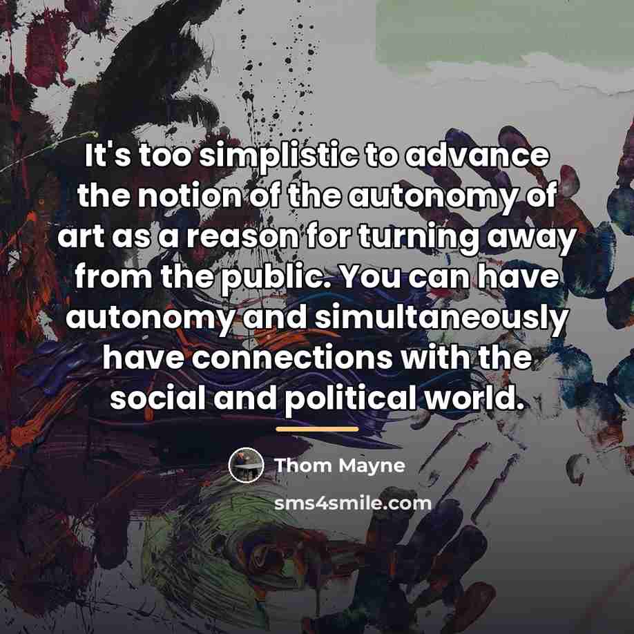 “It's too simplistic to advance the notion of the autonomy…” quote by Thom Mayne