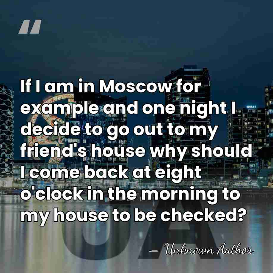 If I am in Moscow for example and one night I decide&hellip; - Svetlana Kuznetsova