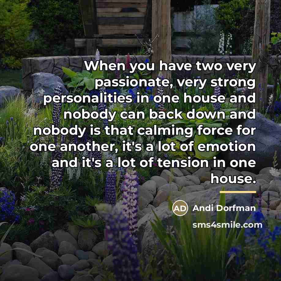 “When you have two very passionate, very strong personalities in…” quote by Andi Dorfman