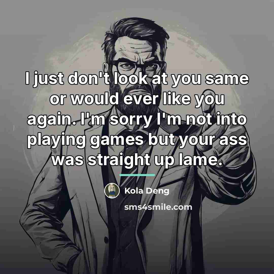 “I just don't look at you same or would ever…” quote by Kola Deng