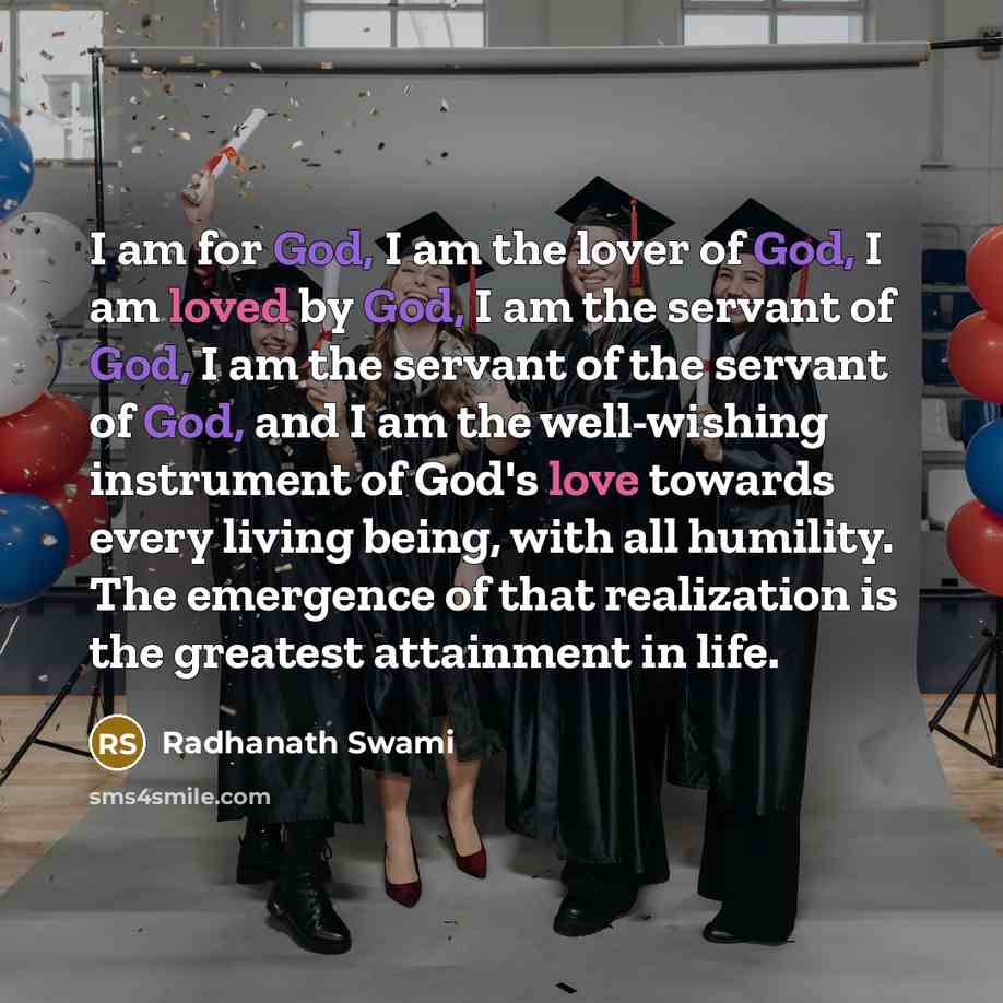 “I am for God, I am the lover of God,…” quote by Radhanath Swami