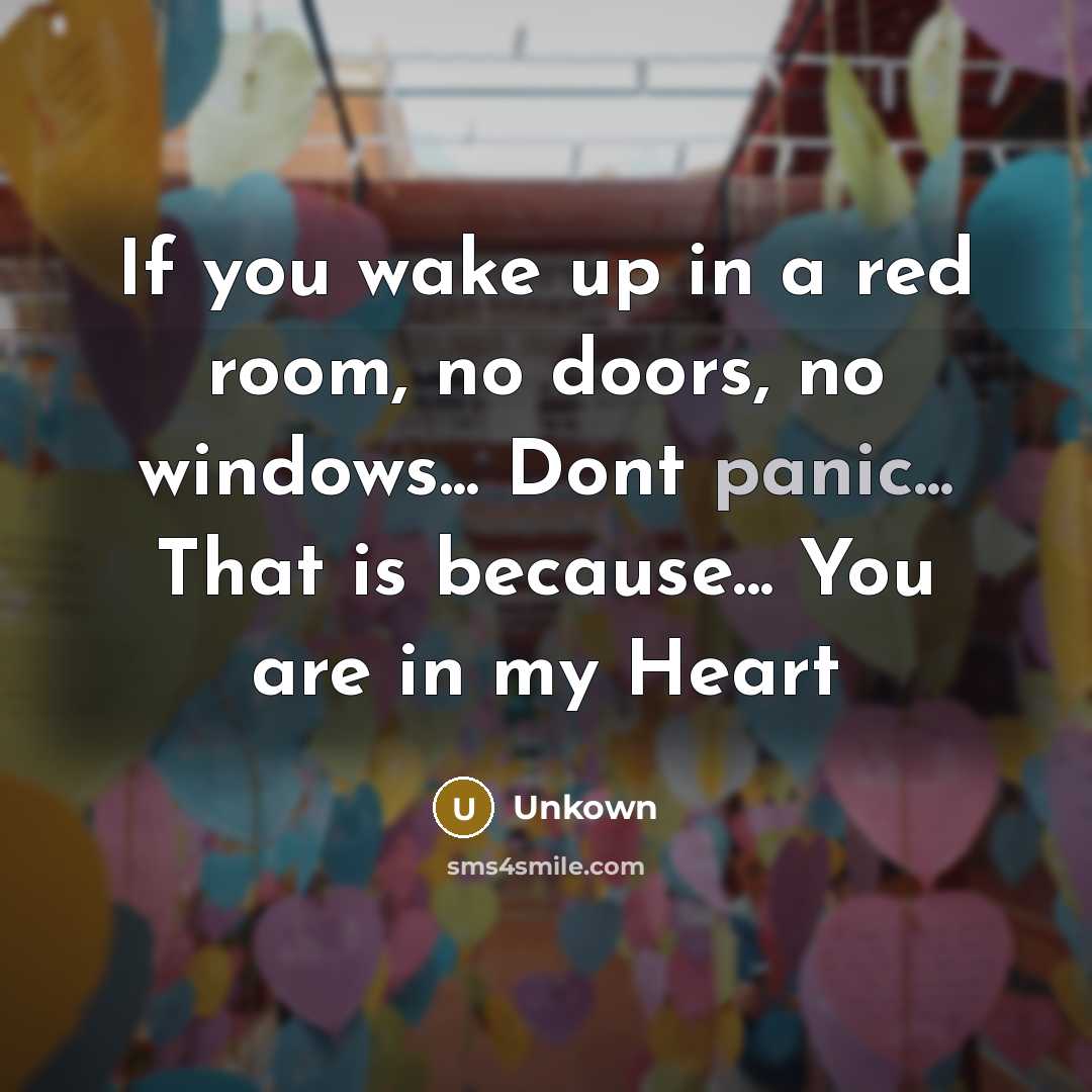 “If you wake up in a red room, no doors,…” quote by Unkown