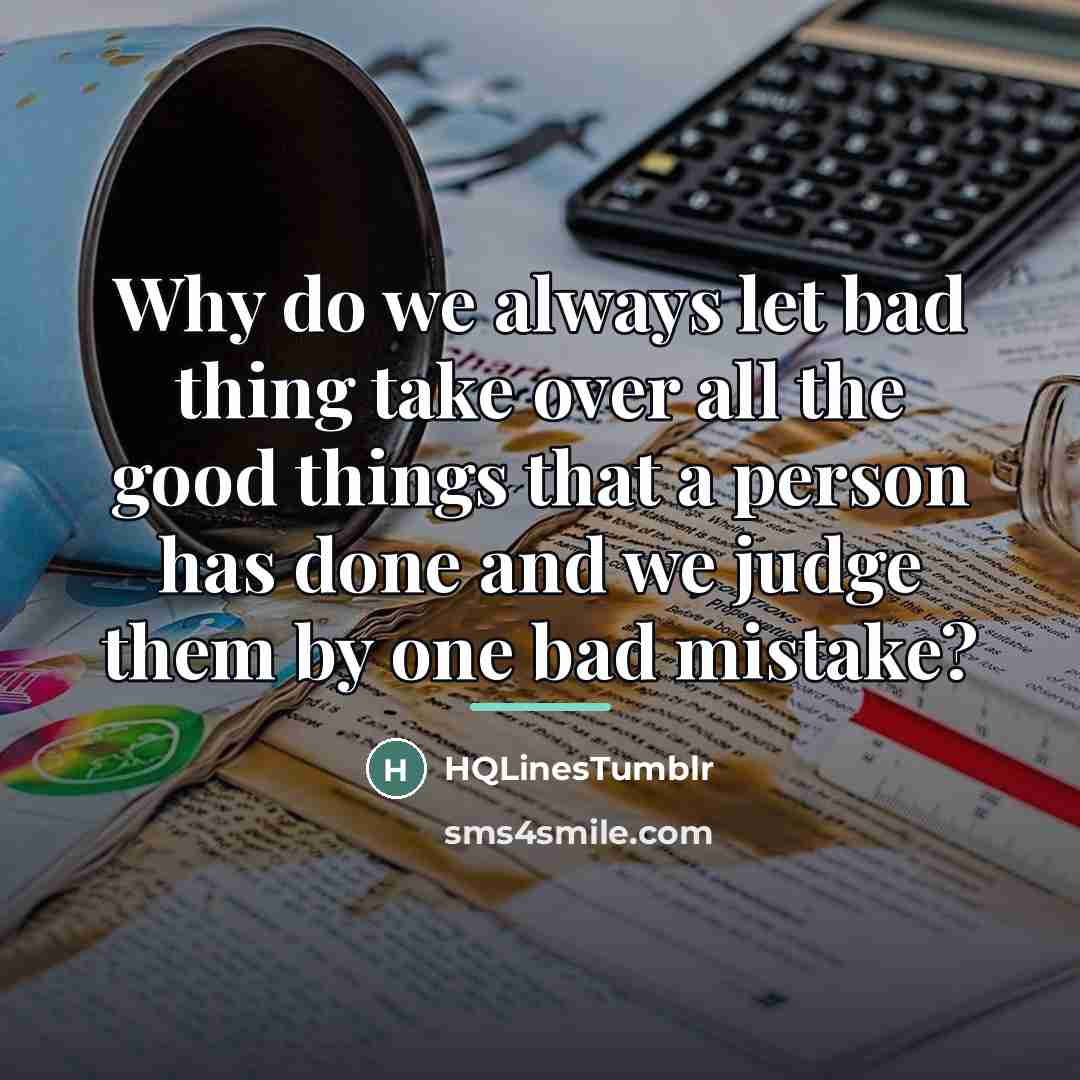 “Why do we always let bad thing take over all…” quote by HQLinestumblr