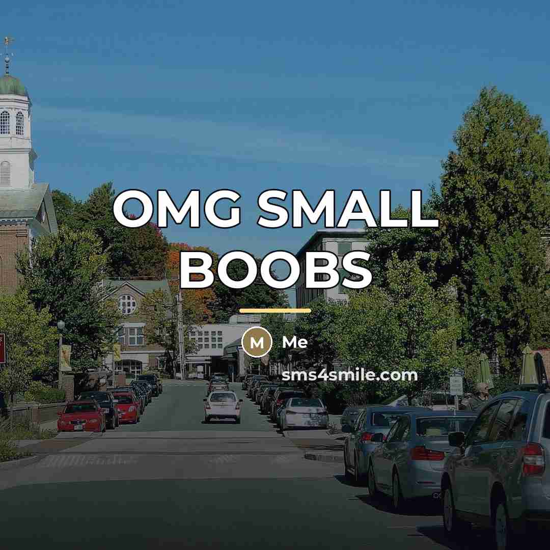 “OMG SMALL BOOBS…” quote by Me