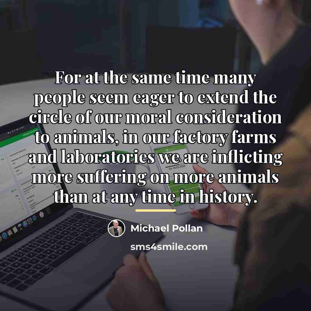 “For at the same time many people seem eager to…” quote by Michael Pollan