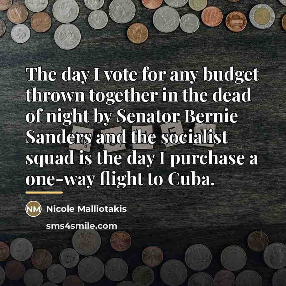 “The day I vote for any budget thrown together in…” quote by Nicole Malliotakis