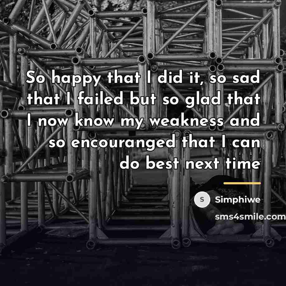 “So happy that I did it, so sad that I…” quote by Simphiwe