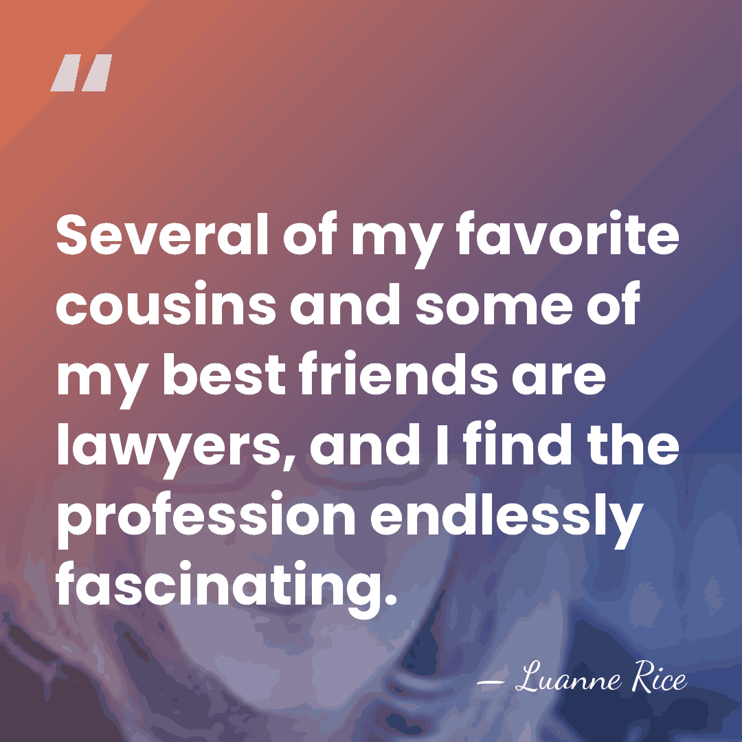 Several of my favorite cousins and some of my best friends are&hellip; - Luanne Rice