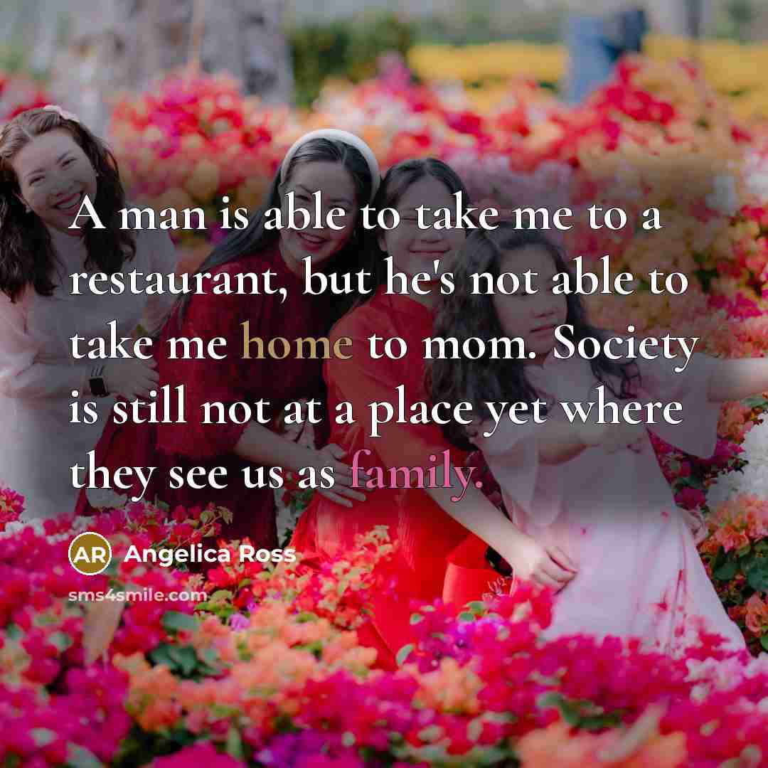 “A man is able to take me to a restaurant,…” quote by Angelica Ross