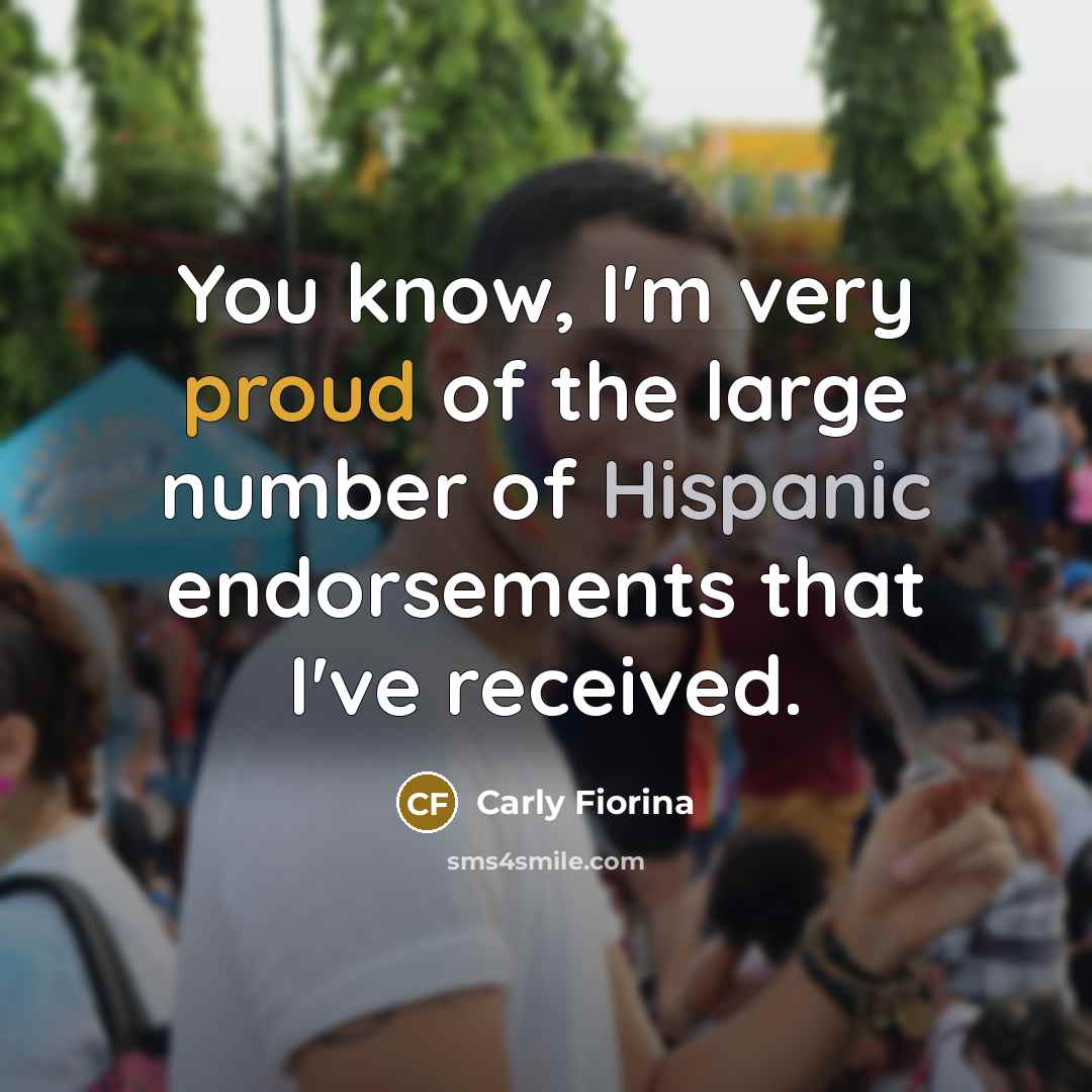 “You know, I'm very proud of the large number of…” quote by Carly Fiorina