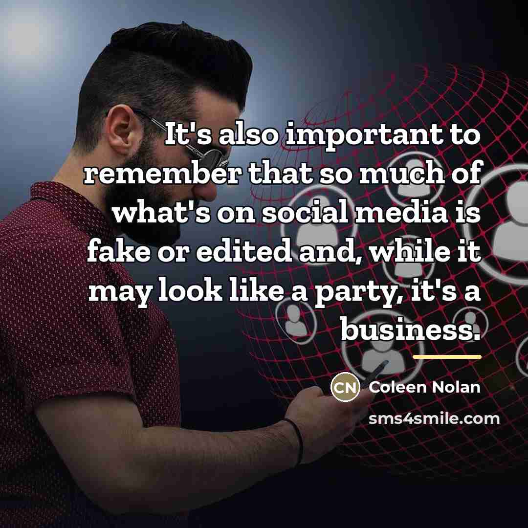 “It's also important to remember that so much of what's…” quote by Coleen Nolan