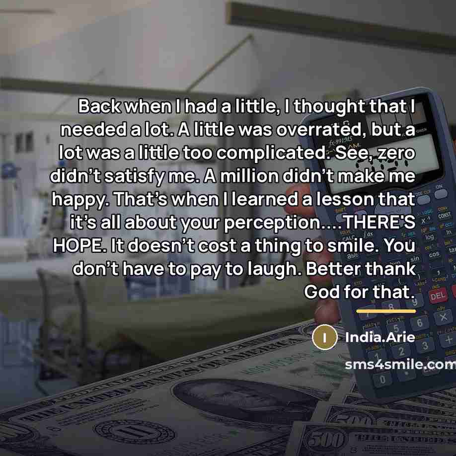 “Back when I had a little, I thought that I…” quote by India.Arie