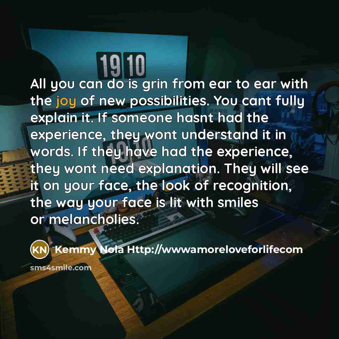 “All you can do is grin from ear to ear…” quote by Kemmy Nola Http://wwwamoreloveforlifecom