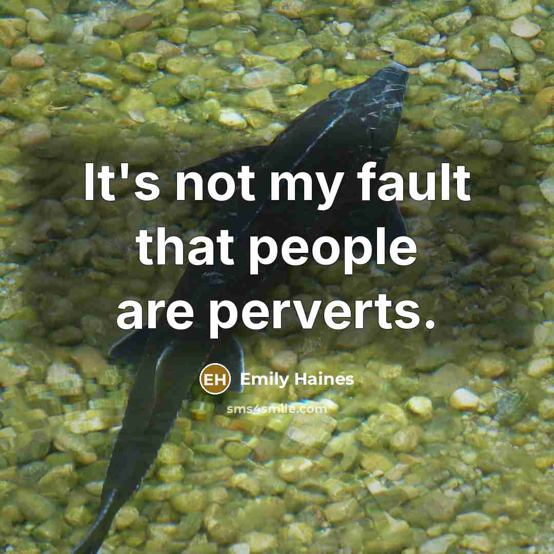 “It's not my fault that people are perverts.…” quote by Emily Haines