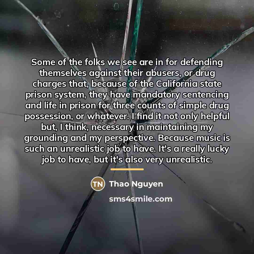 “Some of the folks we see are in for defending…” quote by Thao Nguyen