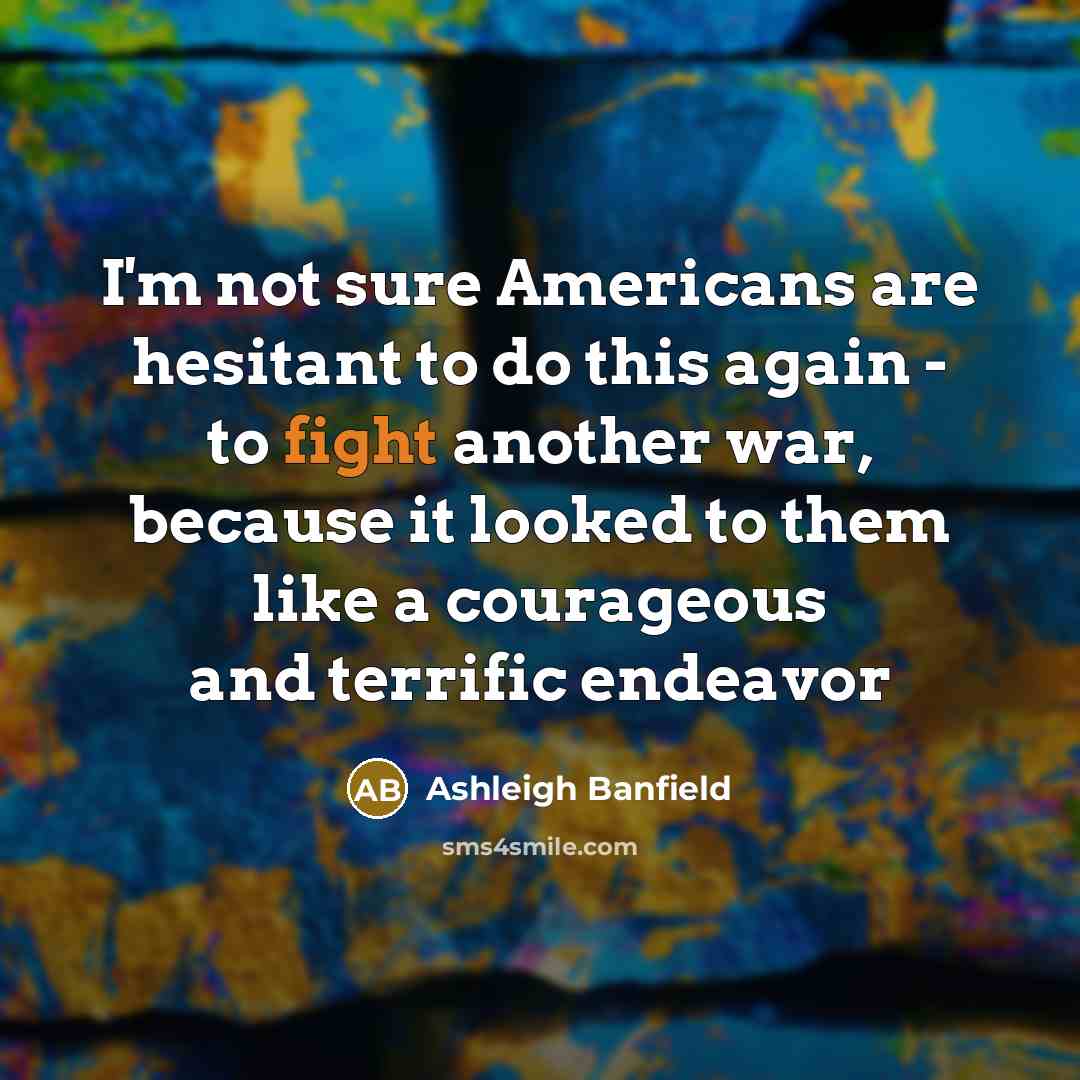 “I'm not sure Americans are hesitant to do this again…” quote by Ashleigh Banfield