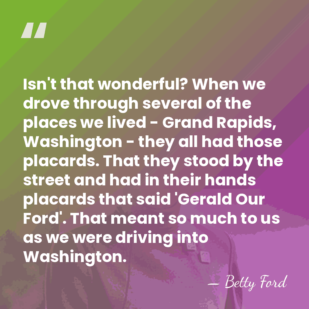 Isn't that wonderful? When we drove through several of the places we&hellip; - Betty Ford