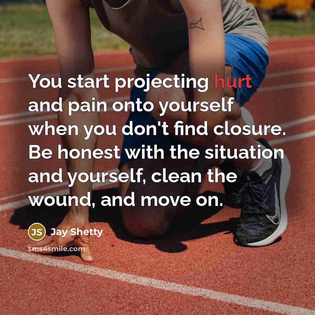 “You start projecting hurt and pain onto yourself when you…” quote by Jay Shetty