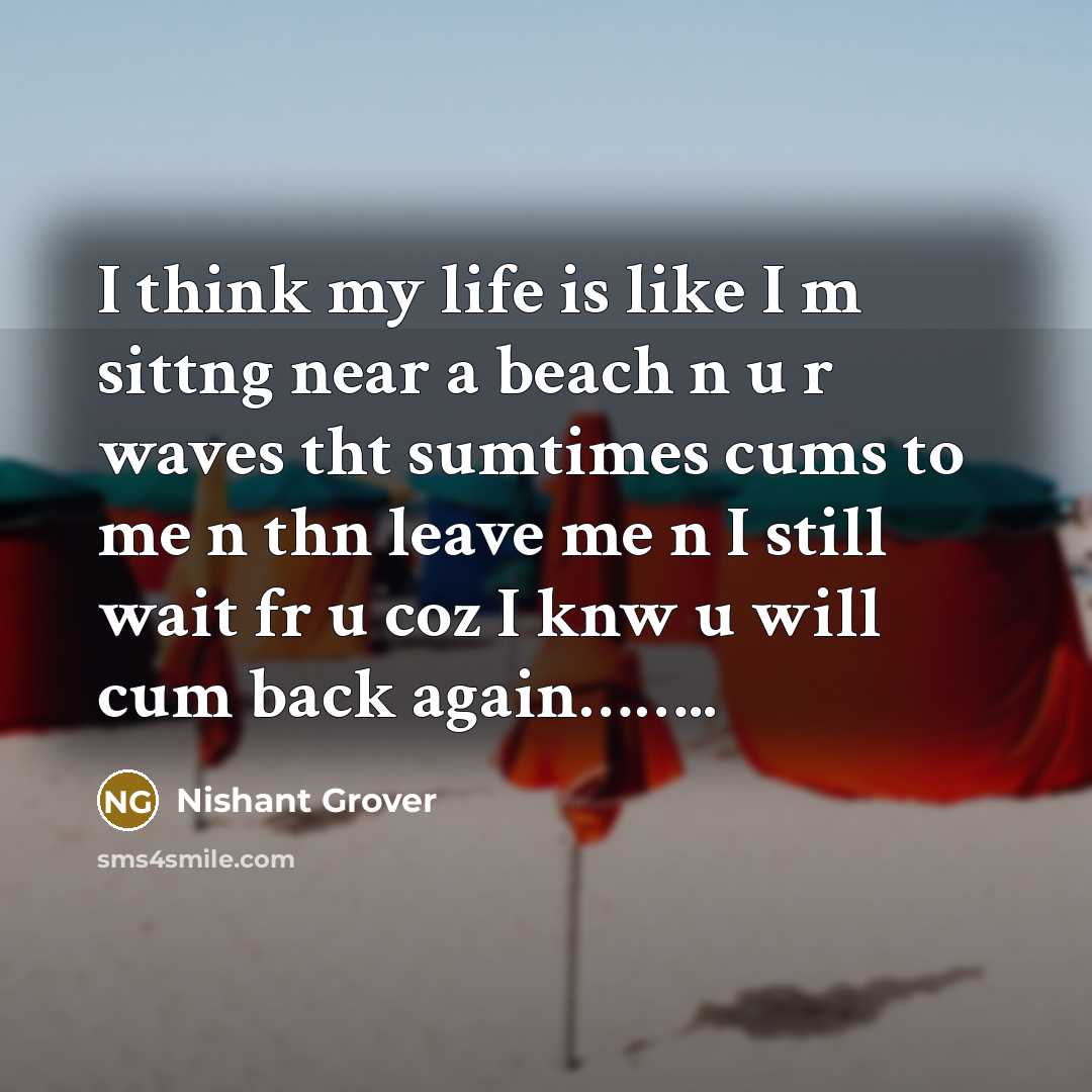 “I think my life is like I m sittng near…” quote by Nishant Grover
