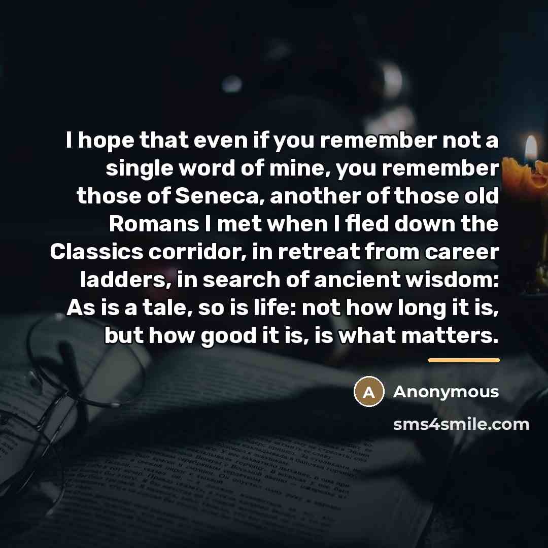 “I hope that even if you remember not a single…” quote by Anonymous