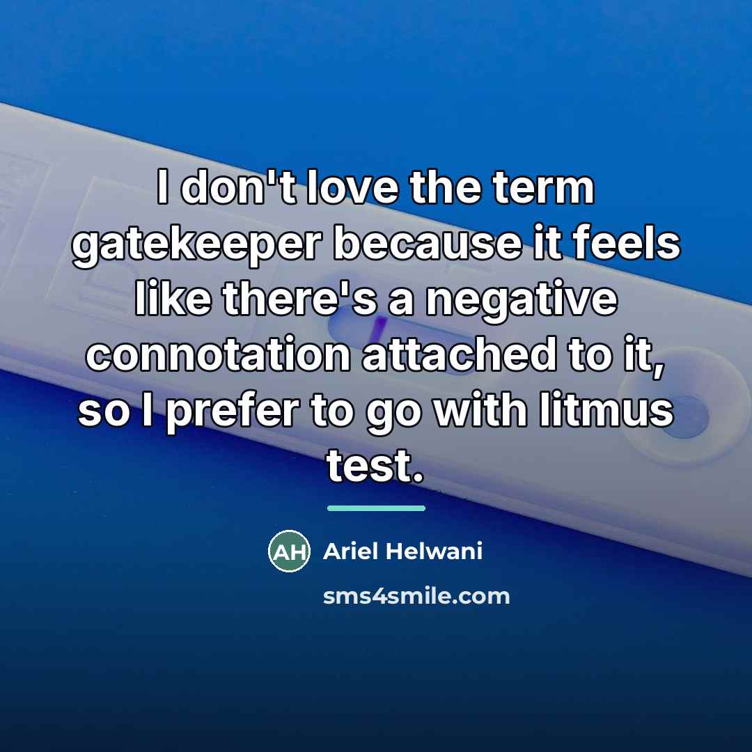 “I don't love the term gatekeeper because it feels like…” quote by Ariel Helwani