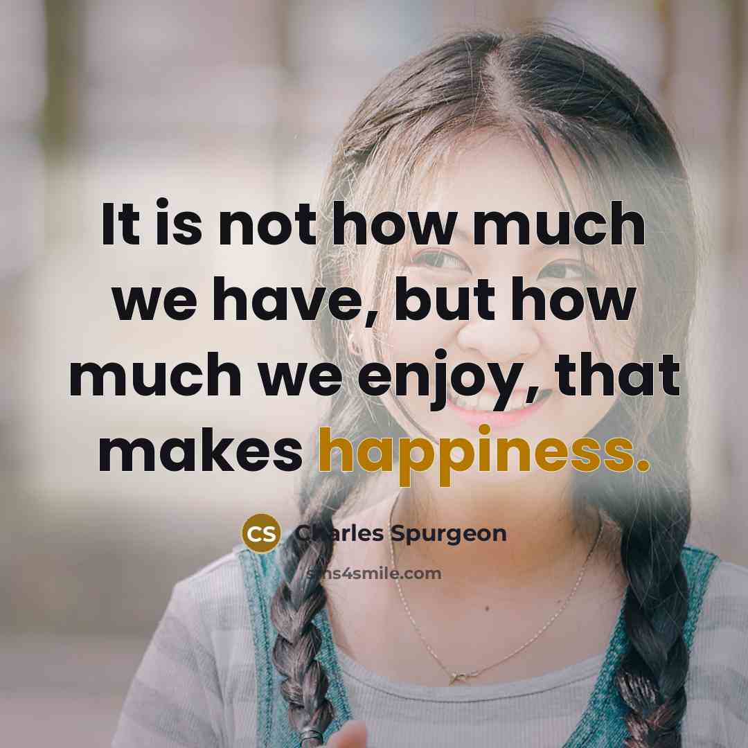 “It is not how much we have, but how much…” quote by Charles Spurgeon