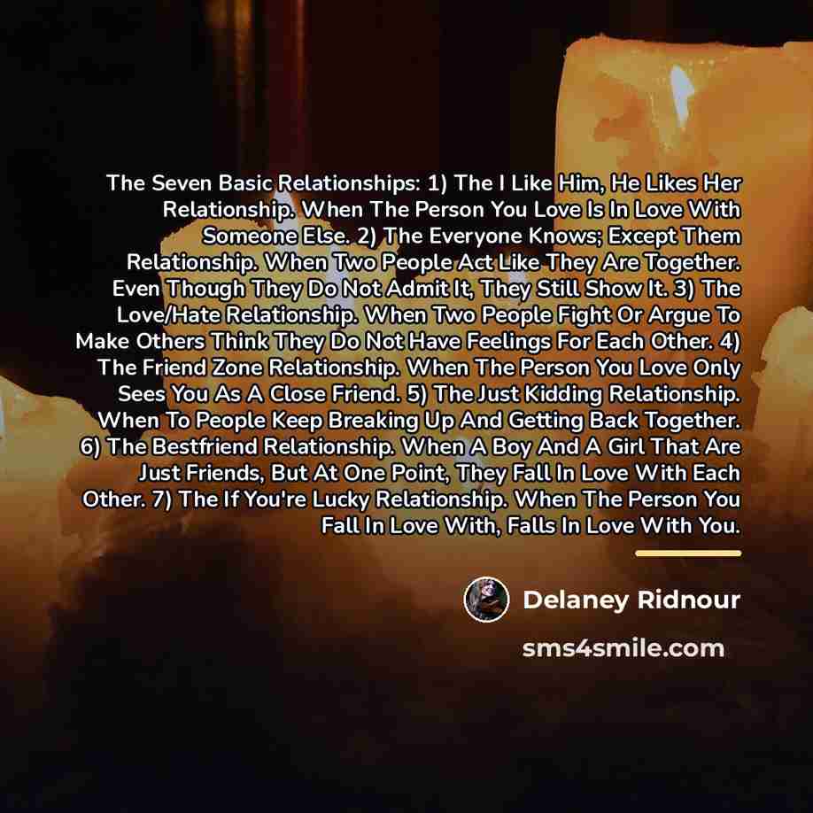 “The Seven Basic Relationships: 1) The I Like Him, He…” quote by Delaney Ridnour