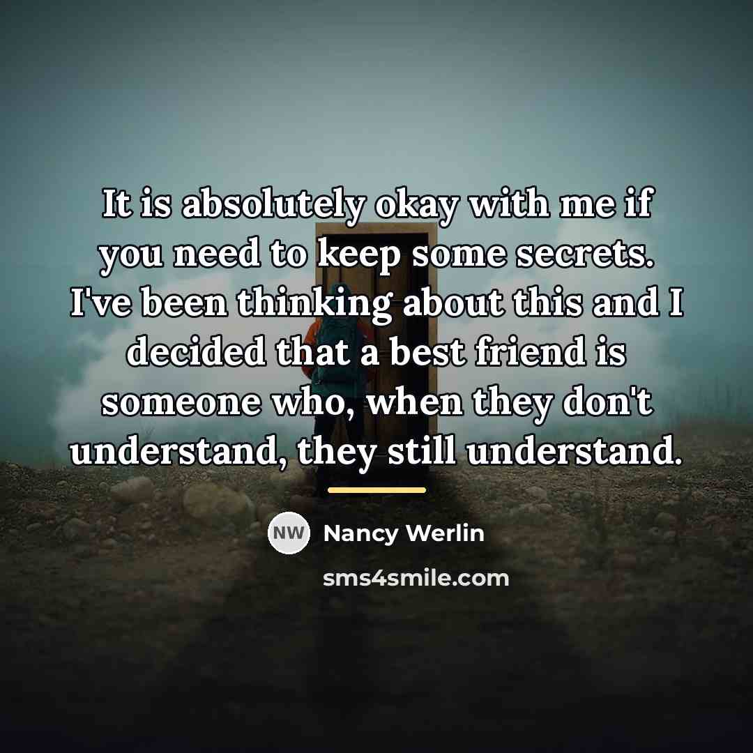 “It is absolutely okay with me if you need to…” quote by Nancy Werlin