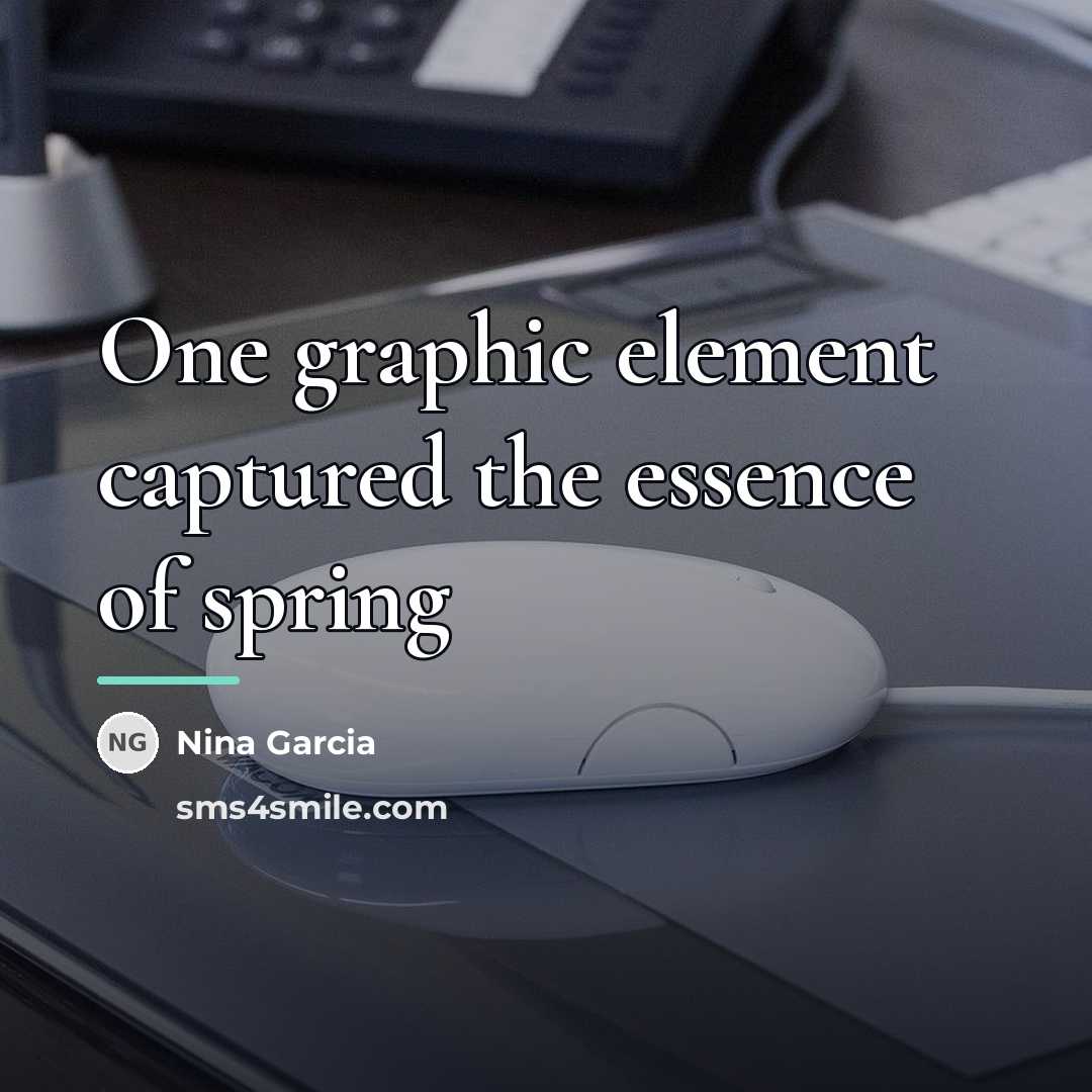 “One graphic element captured the essence of spring…” quote by Nina Garcia