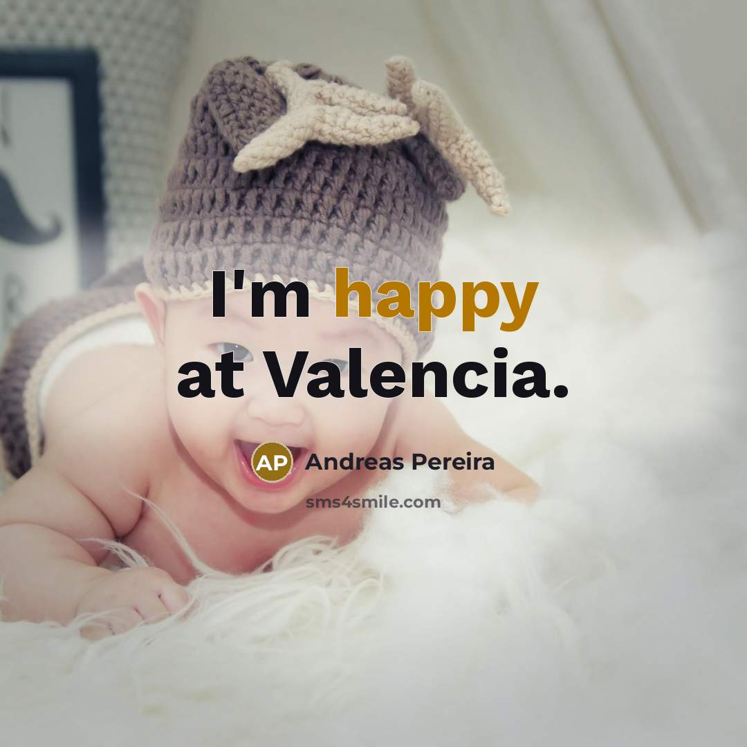 “I'm happy at Valencia.…” quote by Andreas Pereira