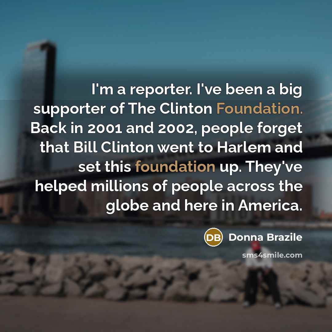 “I'm a reporter. I've been a big supporter of The…” quote by Donna Brazile