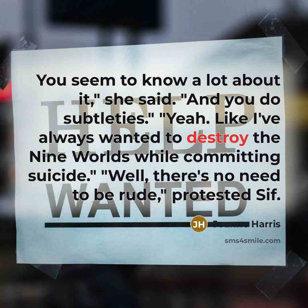 “You seem to know a lot about it," she said.…” quote by Joanne Harris
