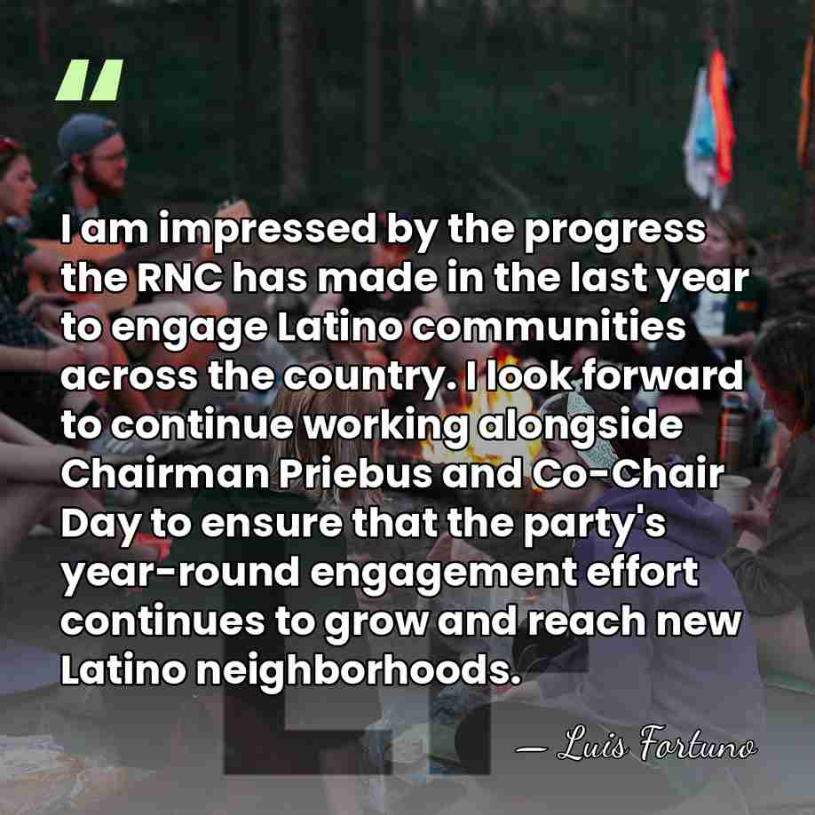 I am impressed by the progress the RNC has made in the&hellip; - Luis Fortuno