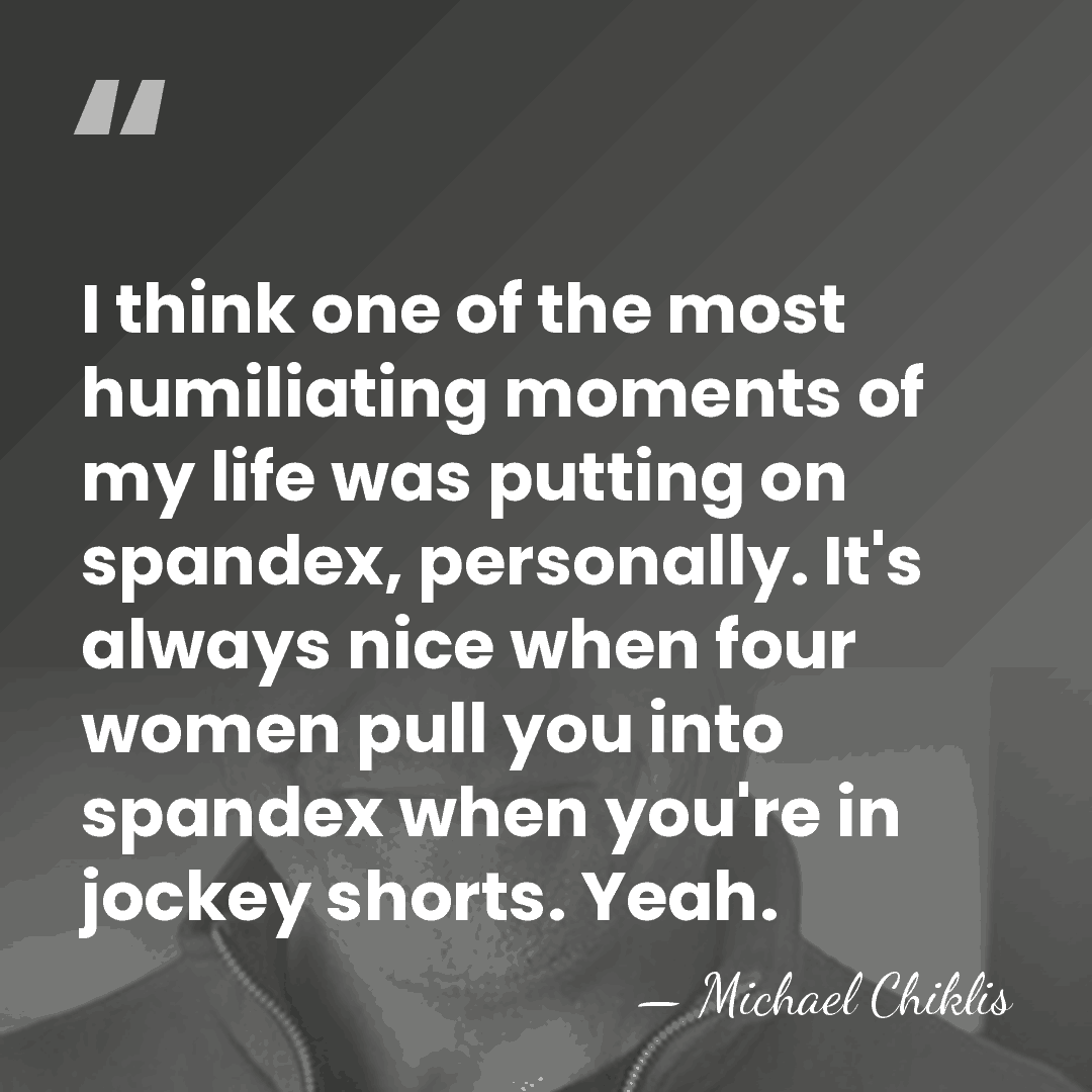 I think one of the most humiliating moments of my life was&hellip; - Michael Chiklis